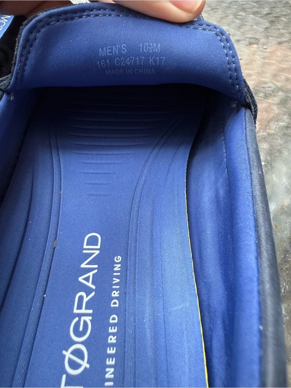 Cole Haan Navy Suede Penny Loafers